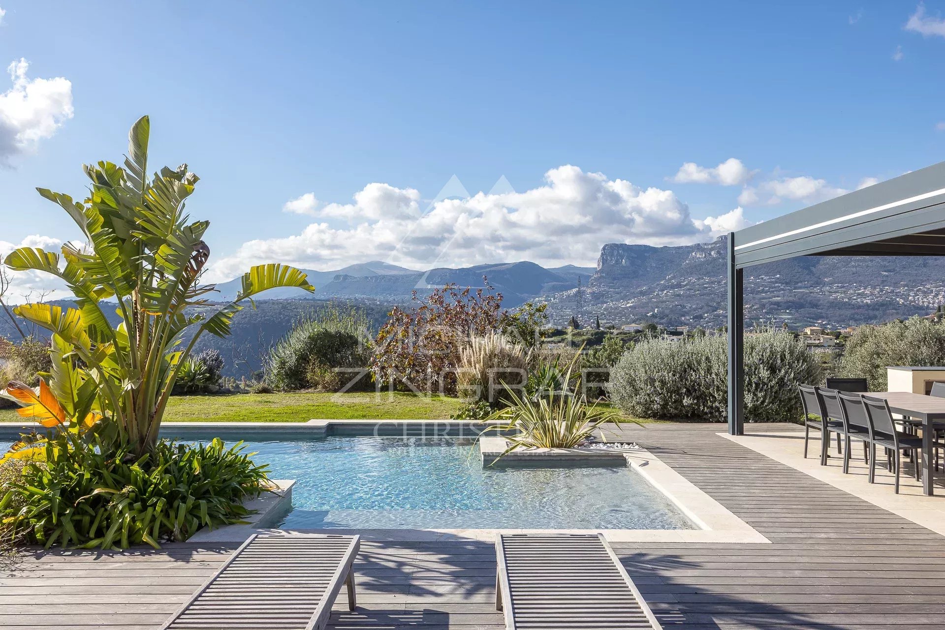 Nice - Crémat -  Villa contemporaine avec vue panoramique