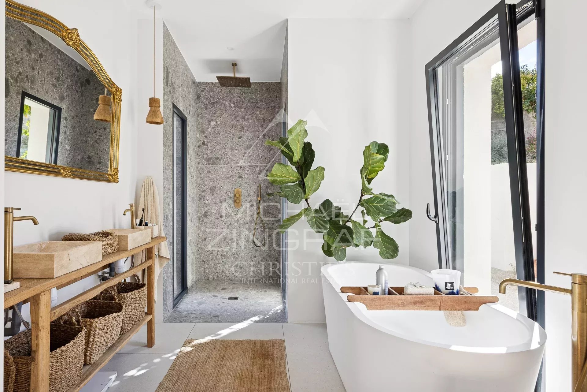 La Colle-sur-Loup: Zeitgenössische Villa mit Blick auf Saint-Paul-de-Vence