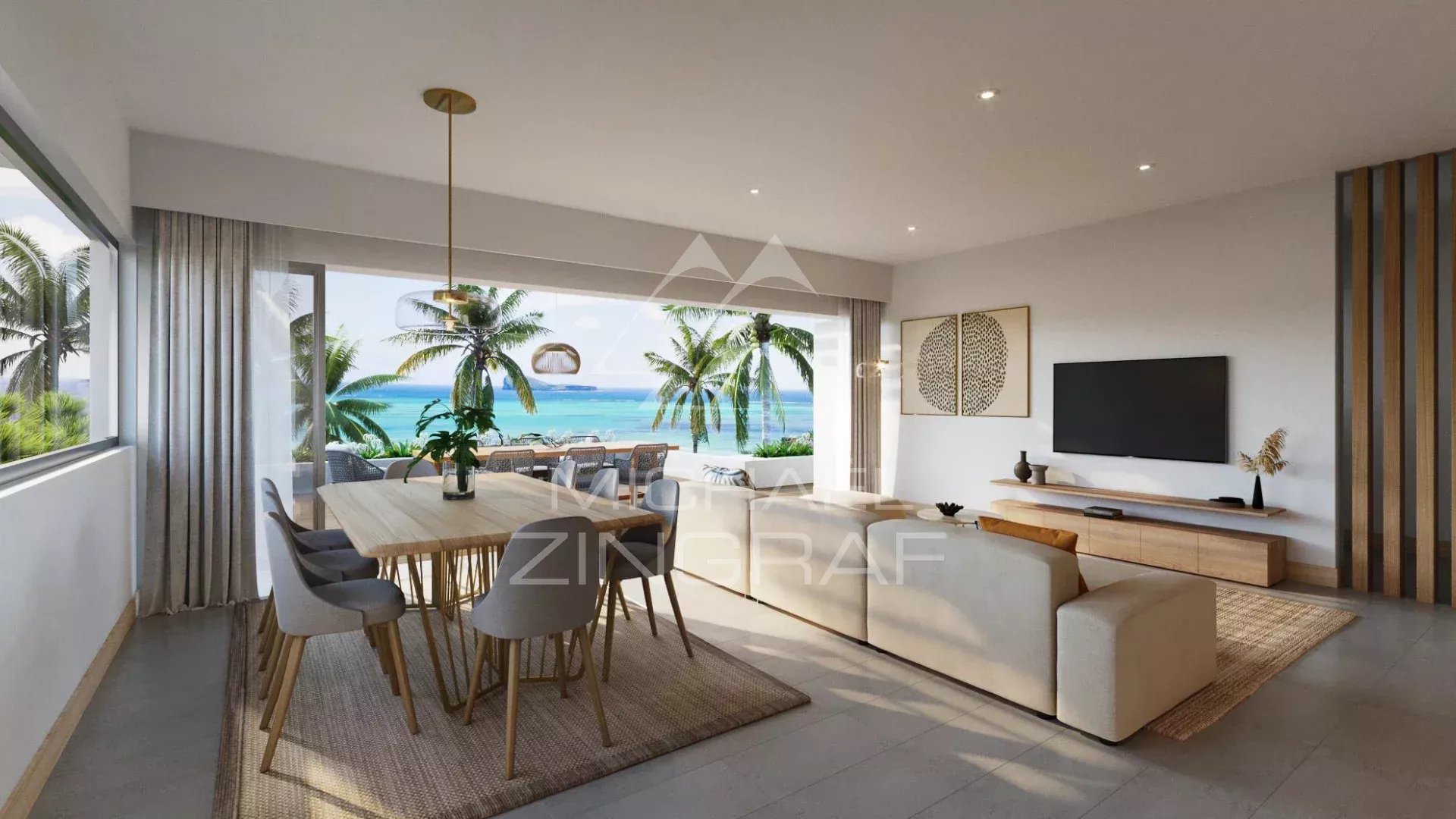 Penthouse exceptionnel - vue spectaculaire sur le lagon - 4 chambres