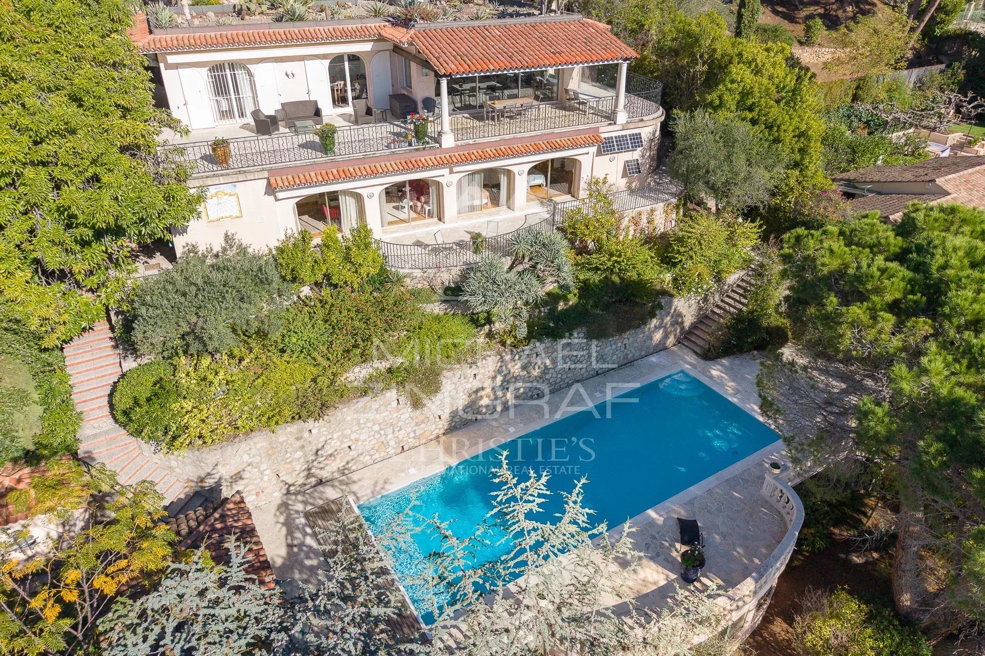 black chair and white table