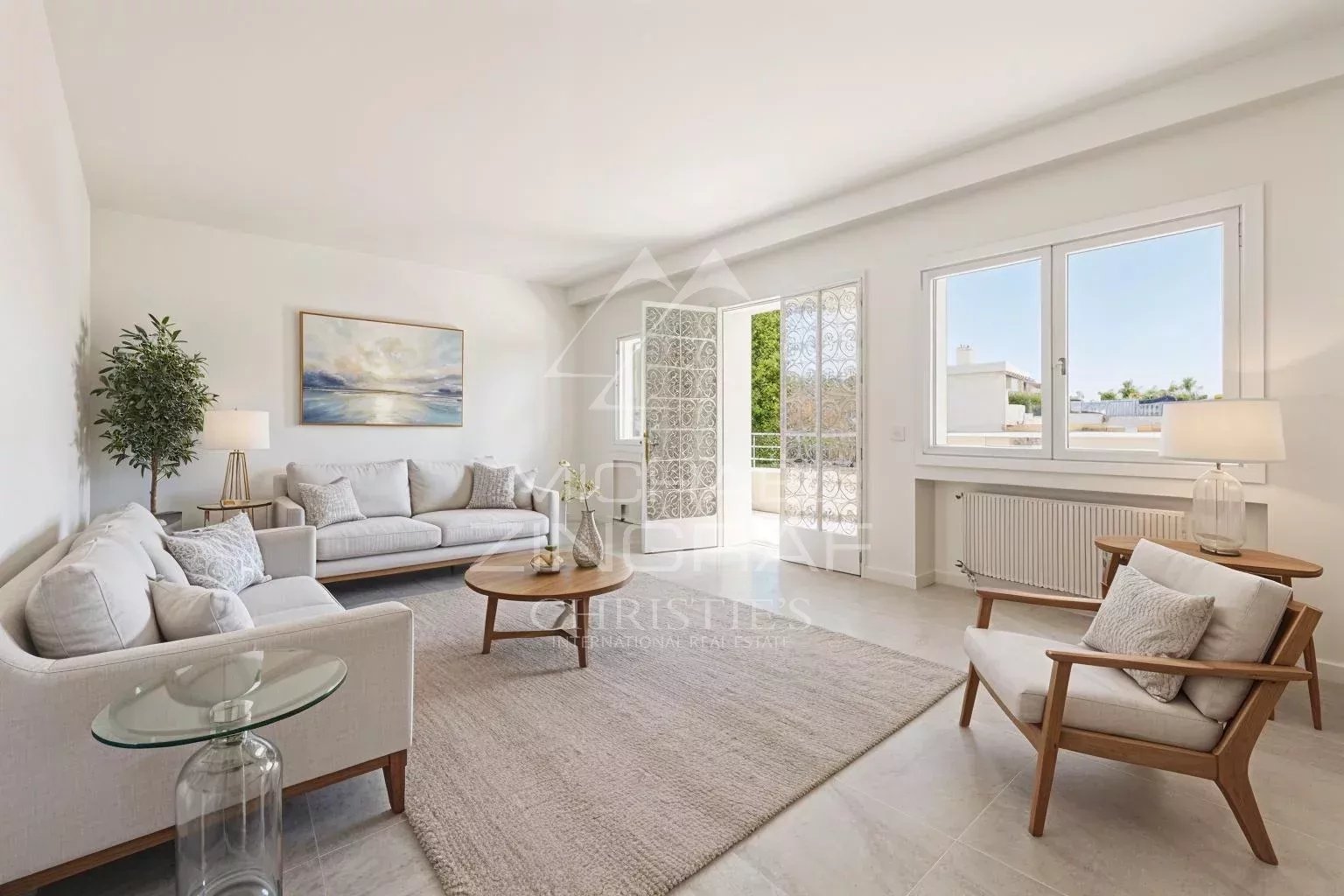 Cannes - Beautiful, quiet apartment with terrace, garden and sea view