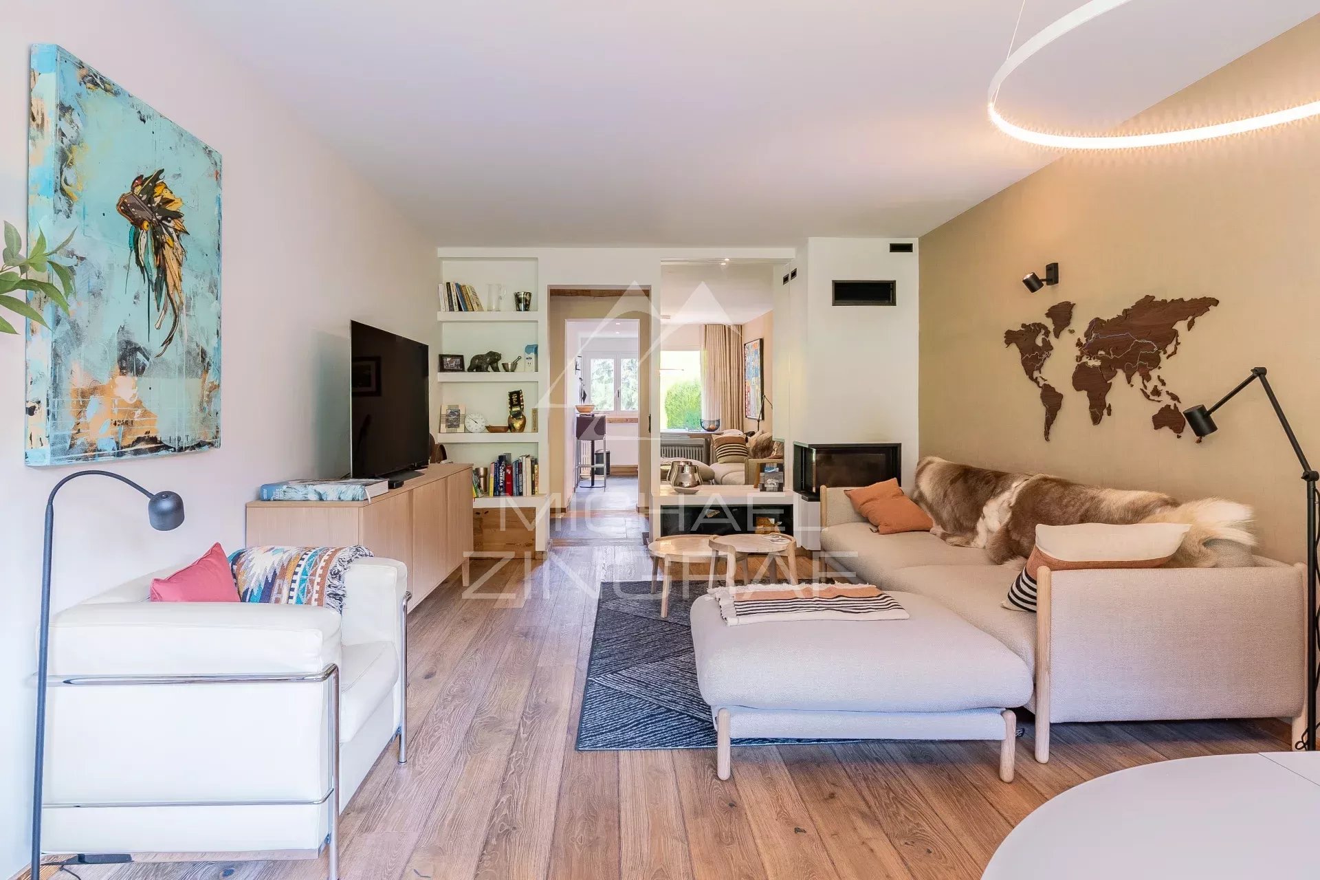 Appartement Rez-de-Jardin "coup de coeur" - 3 pièces - Cheminée - Rénové - Megève