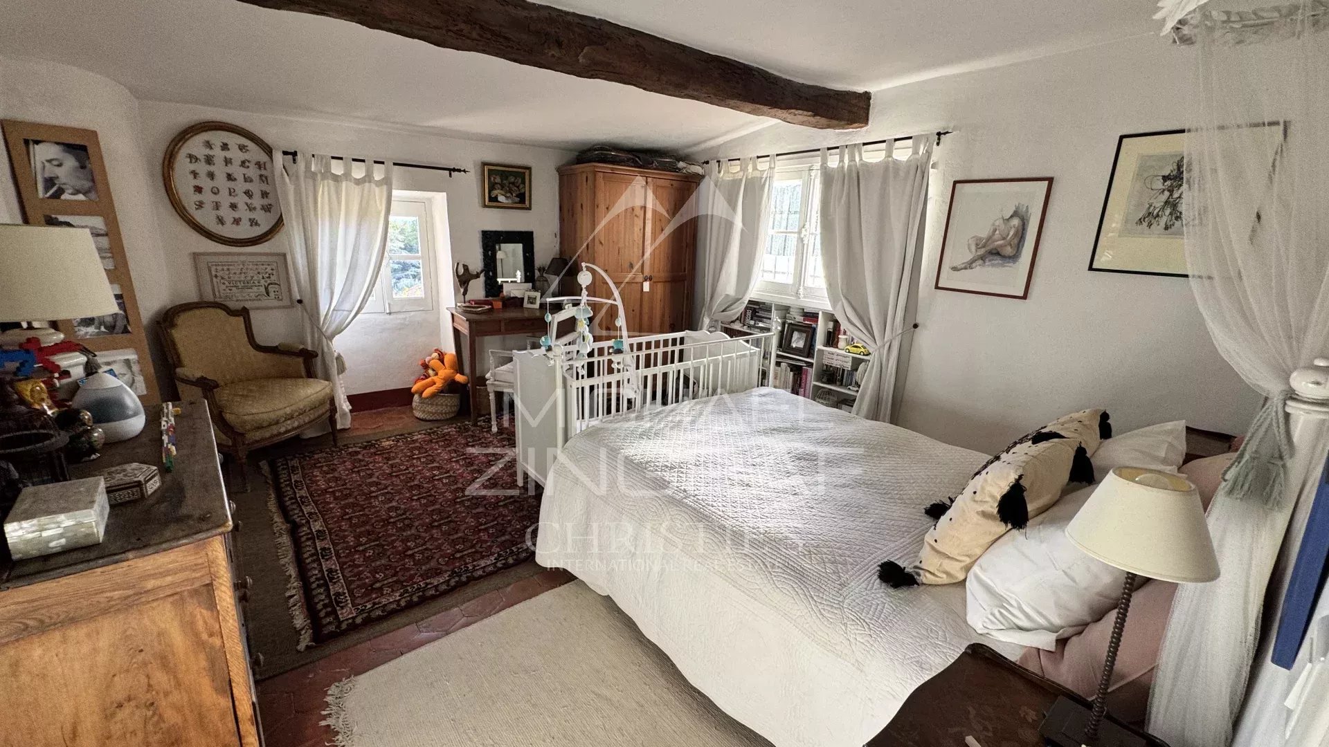 Elegant 18th-Century Farmhouse with Sea-View  & Pool near Village