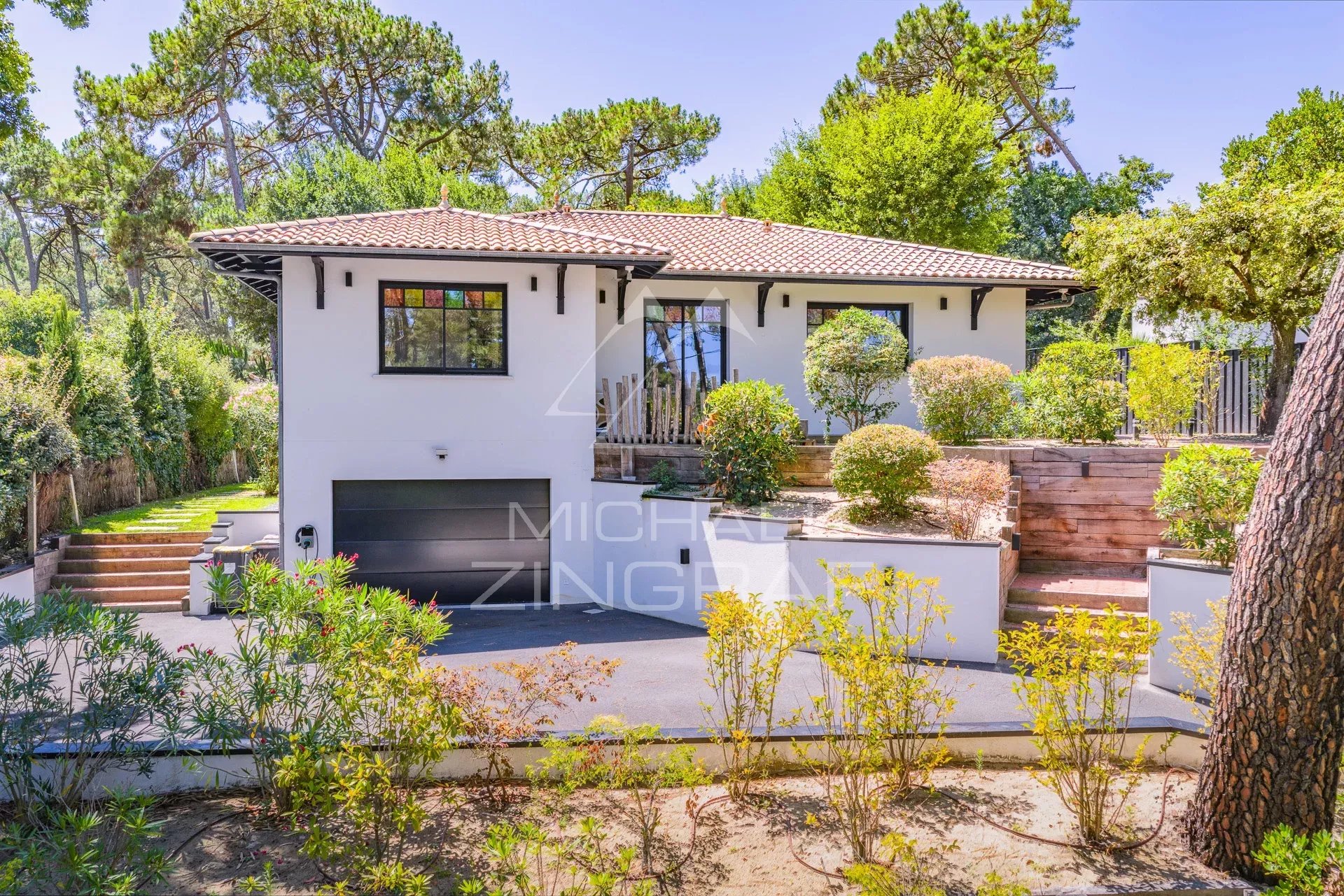 Plage à pieds - Villa 4 ch avec piscine