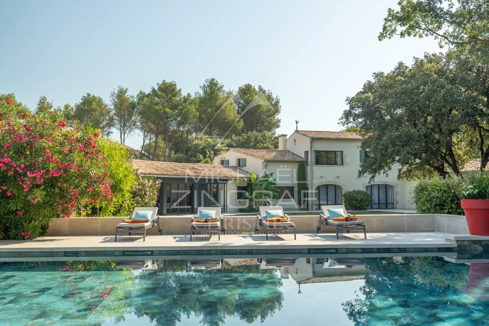 black chair and white table