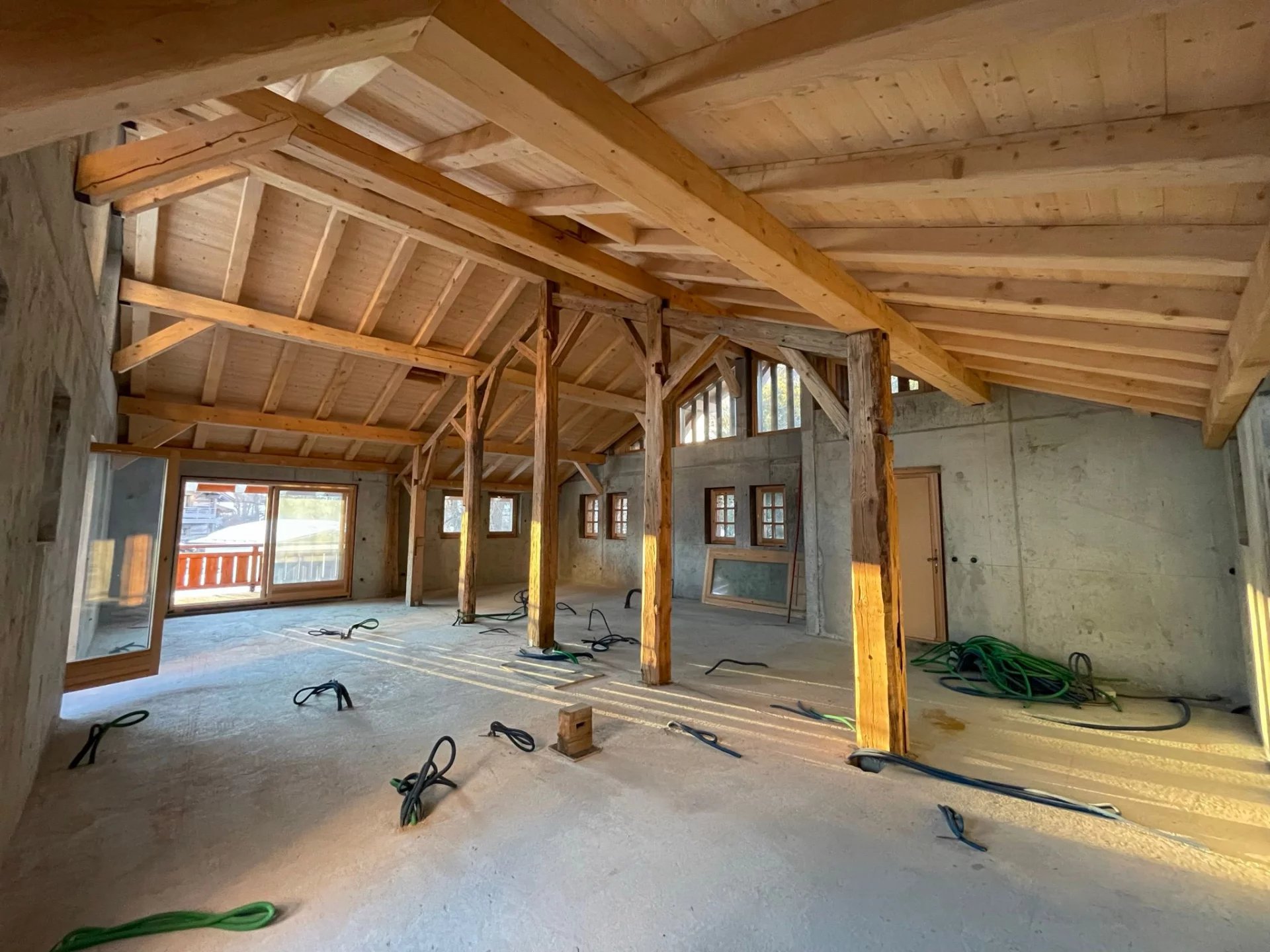 Megève Dorfzentrum – Authentischer Bauernhof zum Ausbauen