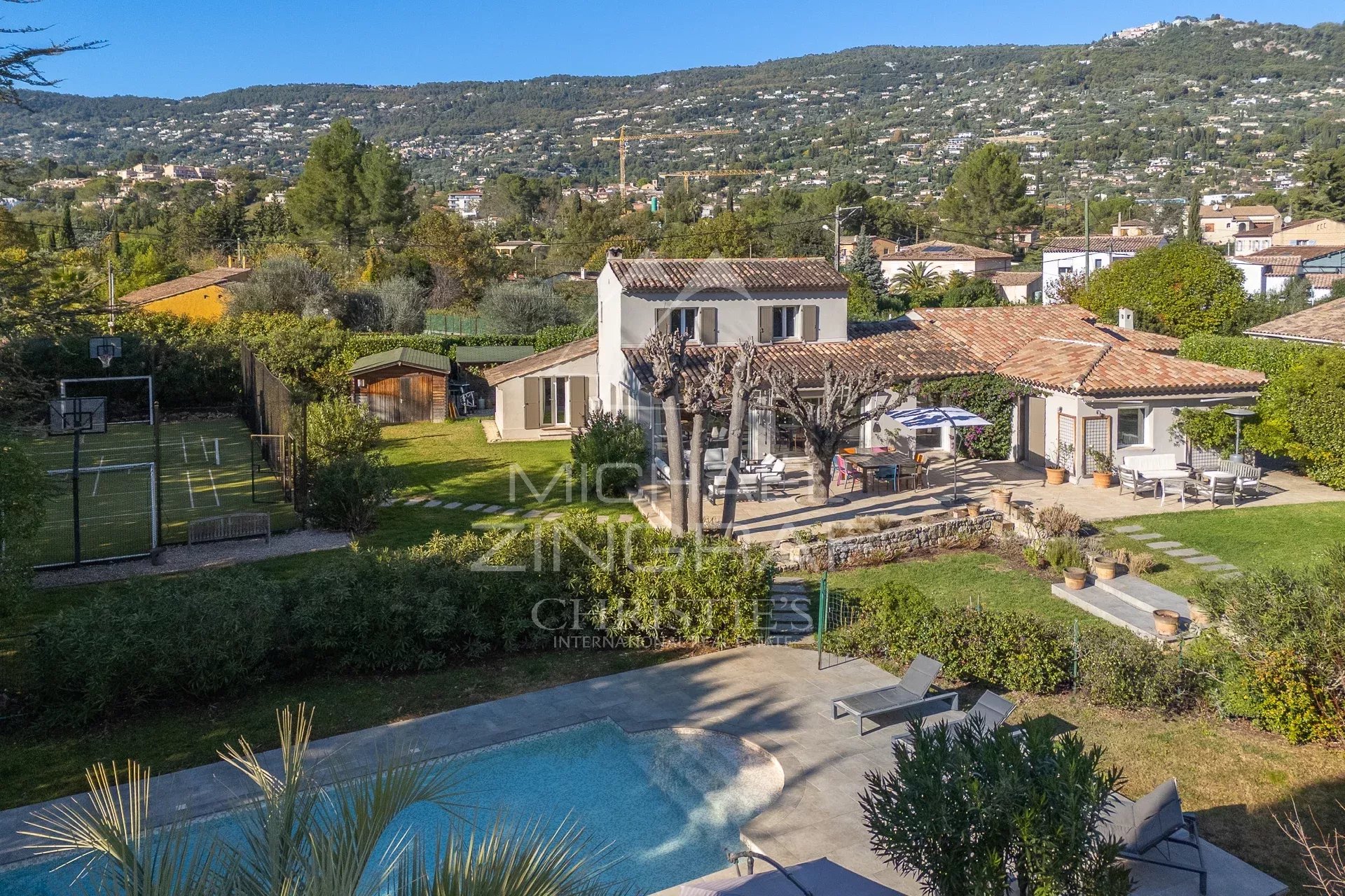 black chair and white table