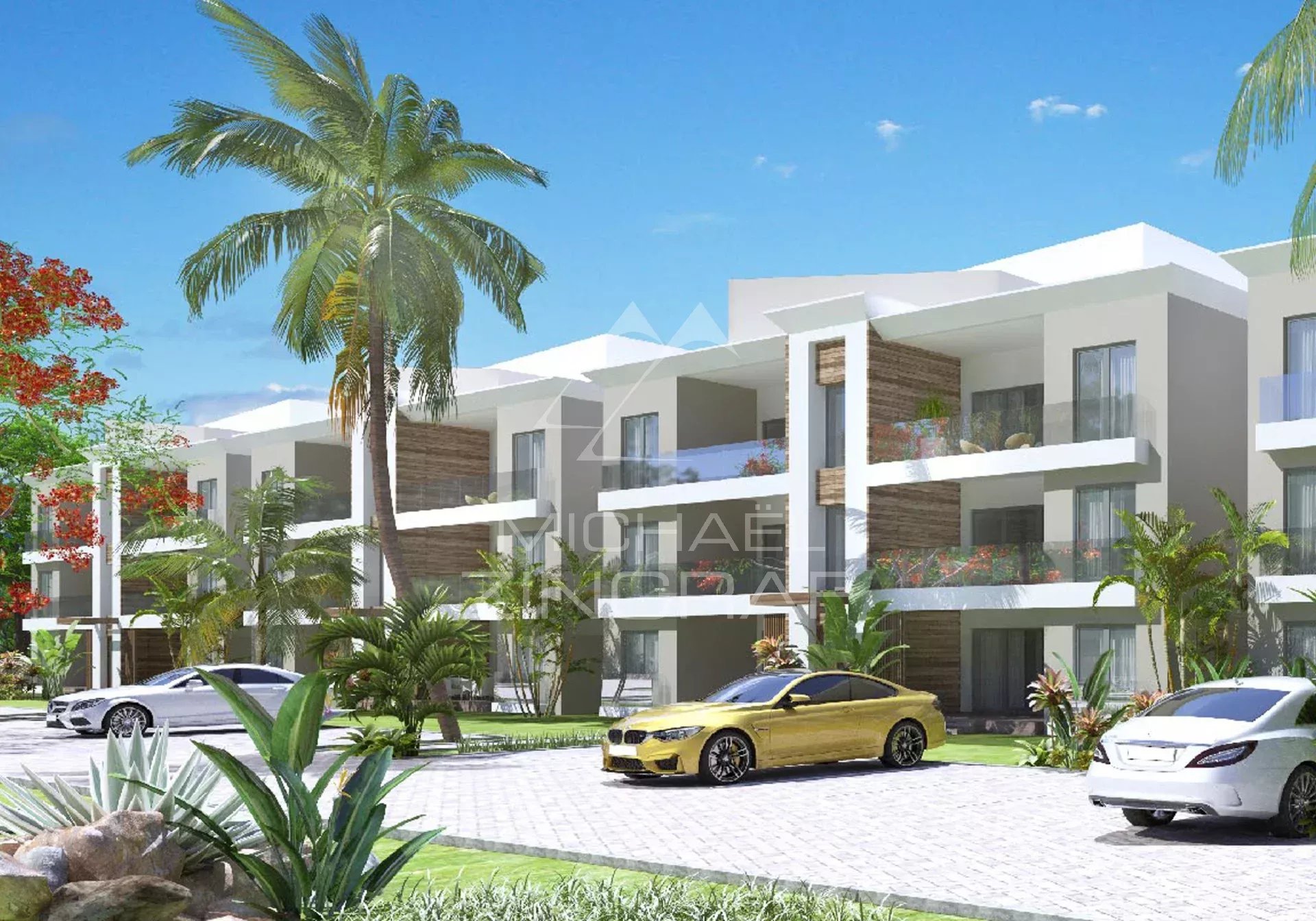 Élégant Appartement avec Vue sur les Jardins et la Piscine – Grand Baie