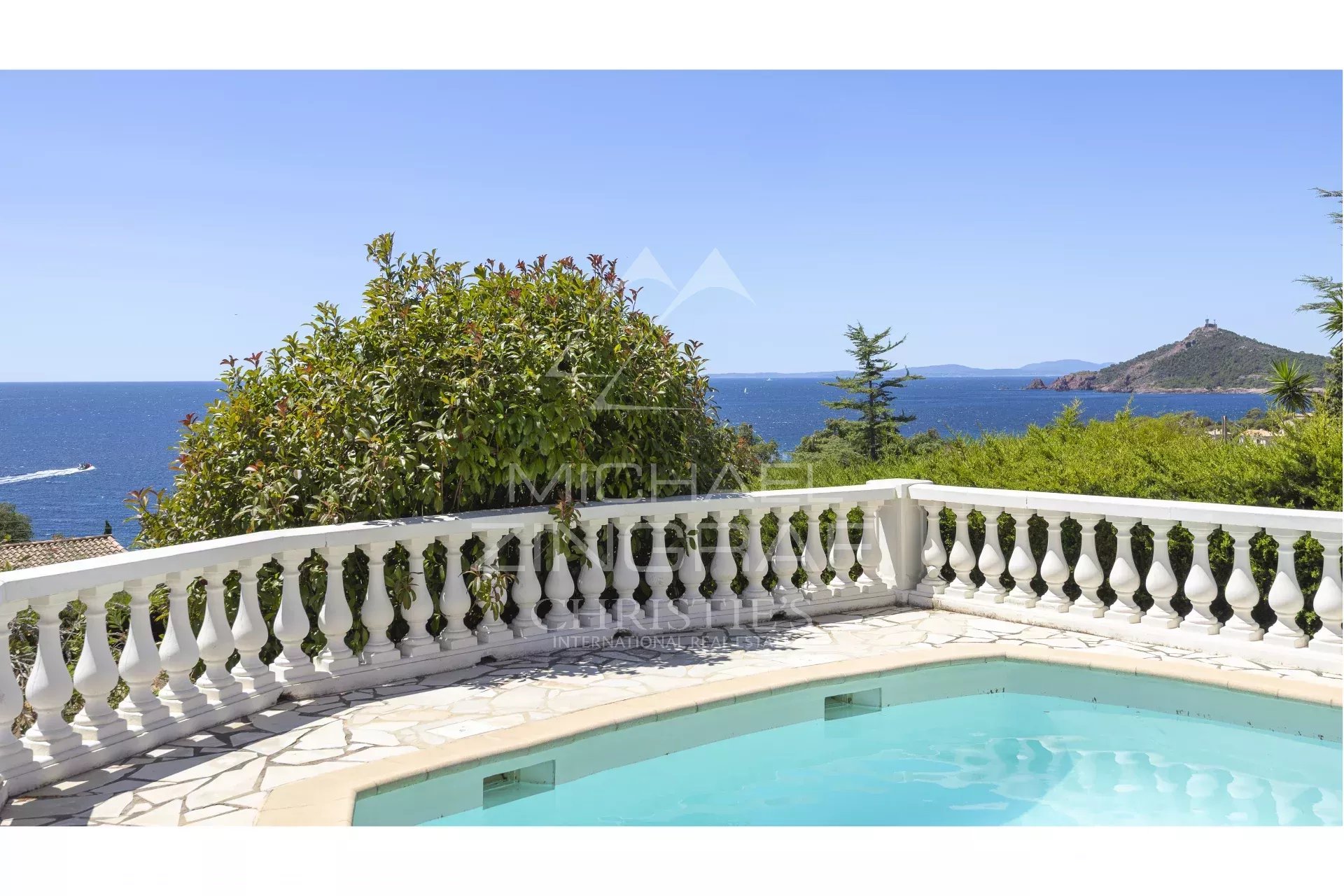 black chair and white table