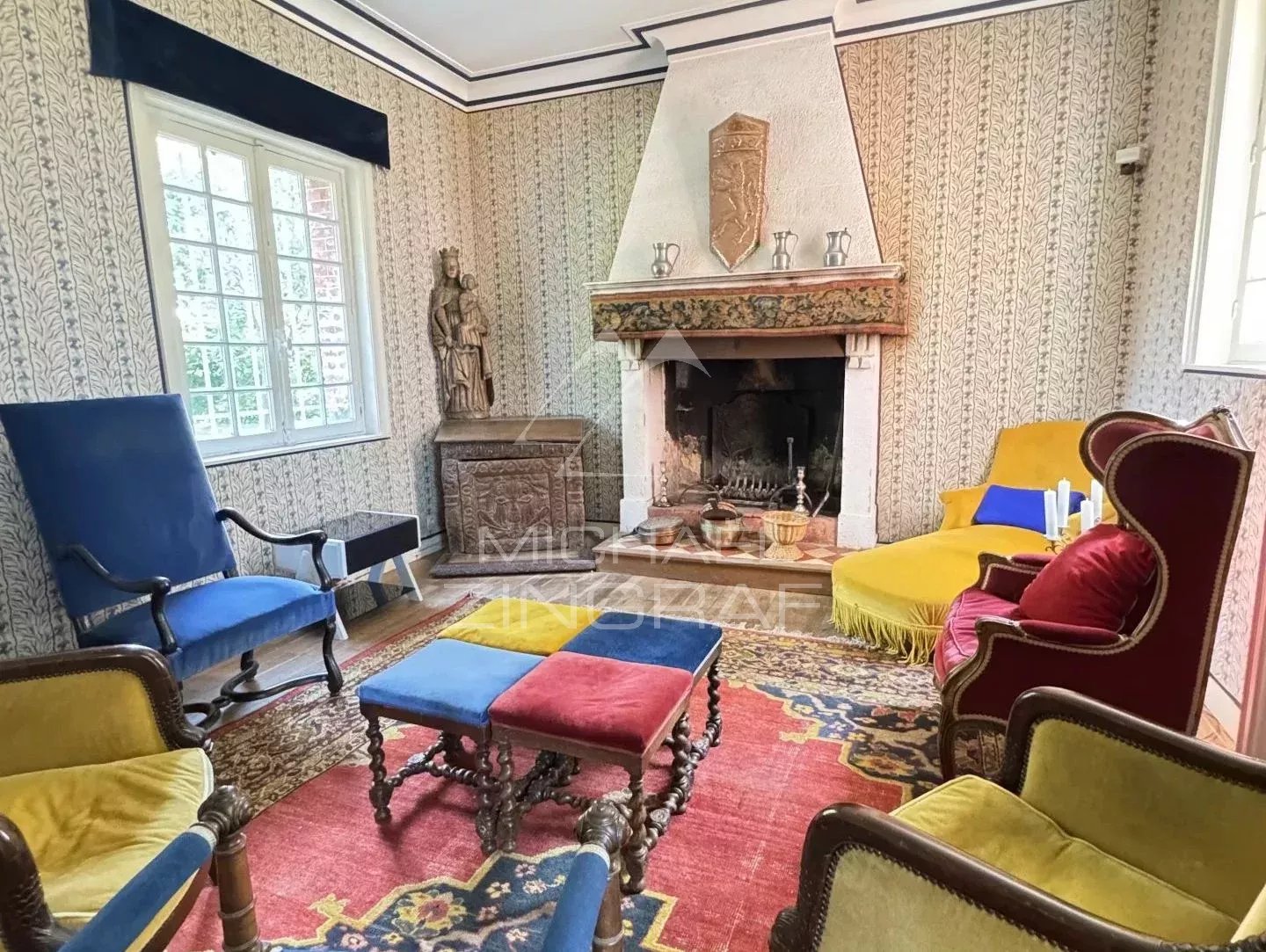 Manoir anglo-normand avec tennis