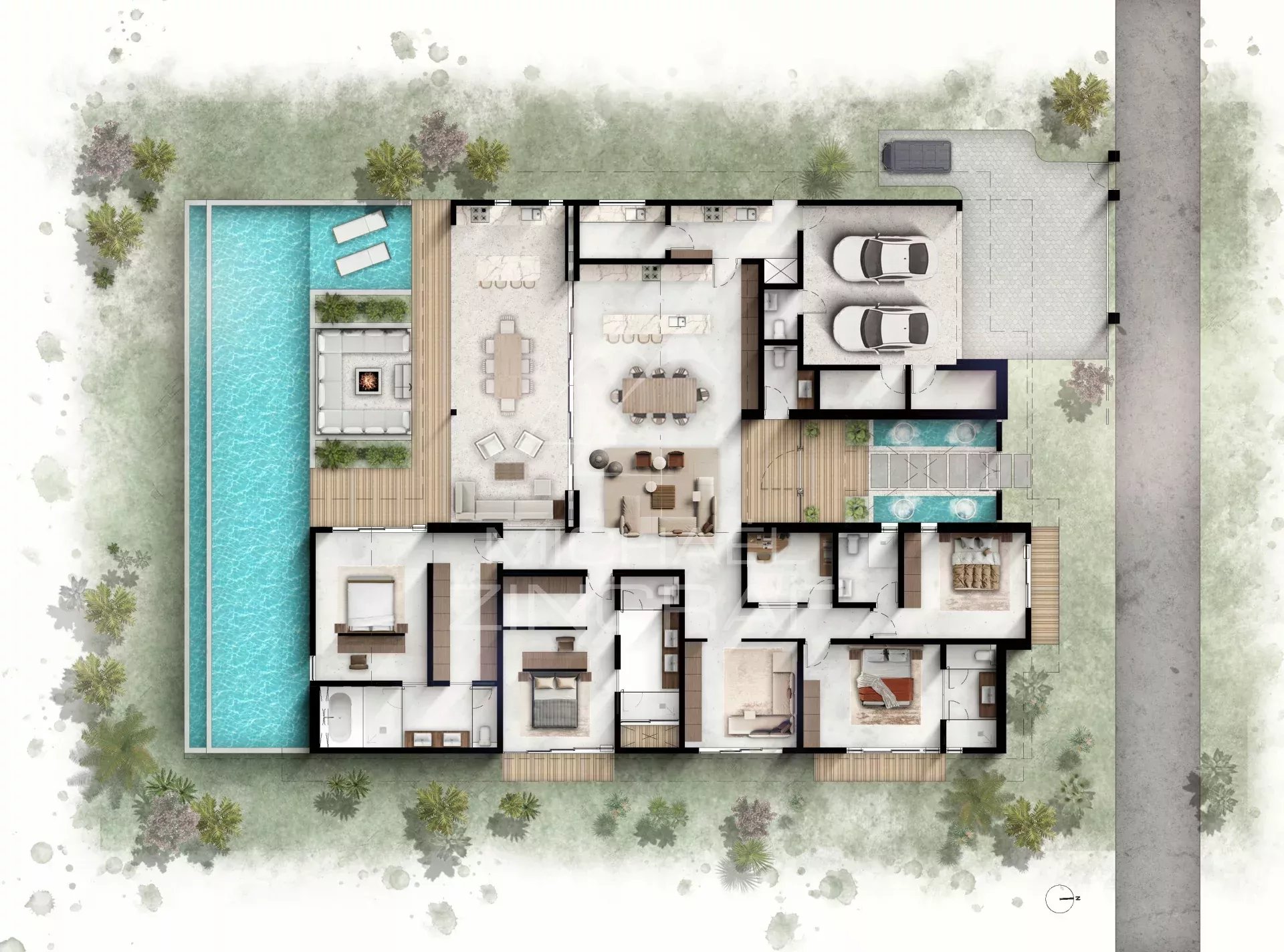 Luxusvilla mit 4 Schlafzimmern im Mont Choisy Golf Estate