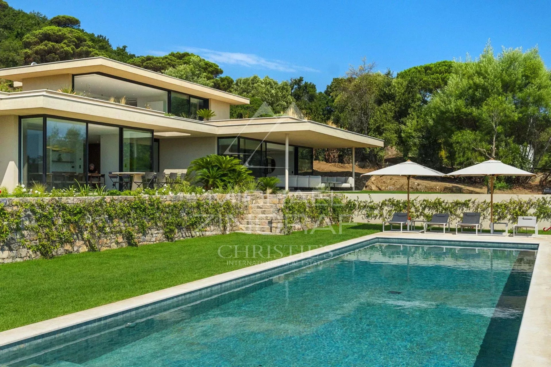 black chair and white table