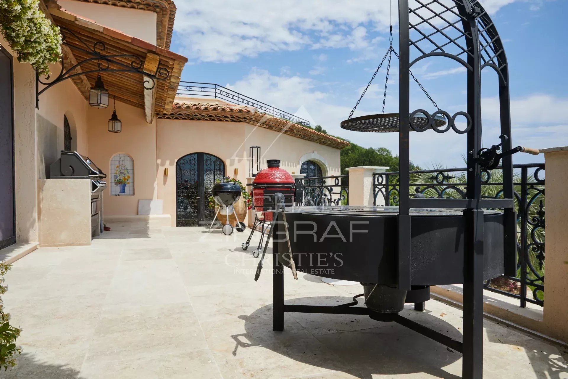 Tourrettes-sur-Loup - Villa provençale avec vue mer panoramique - 8 chambres