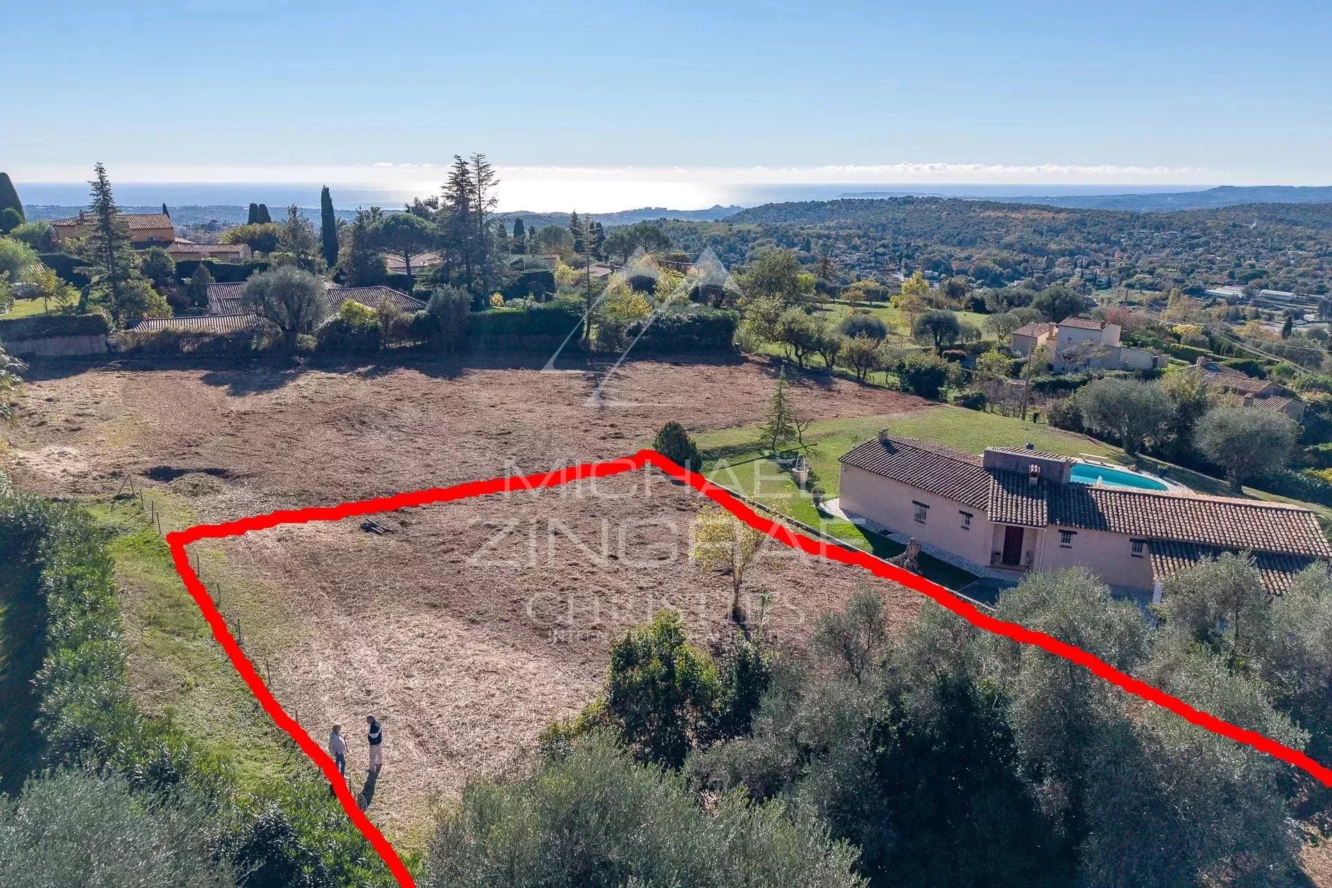 Proche Saint-Paul-de-Vence – Terrain constructible avec vue panoramique