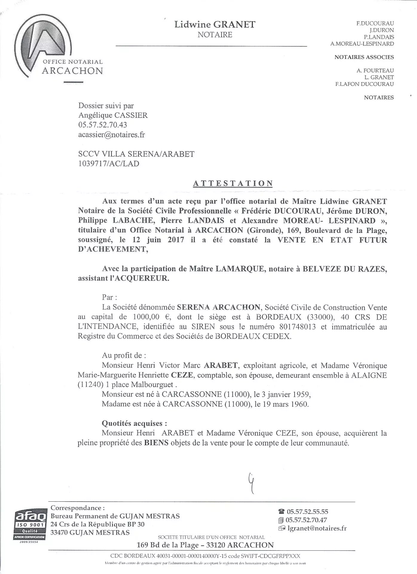 APPARTEMENT 3 PIÈCES EN HYPER-CENTRE D'ARCACHON