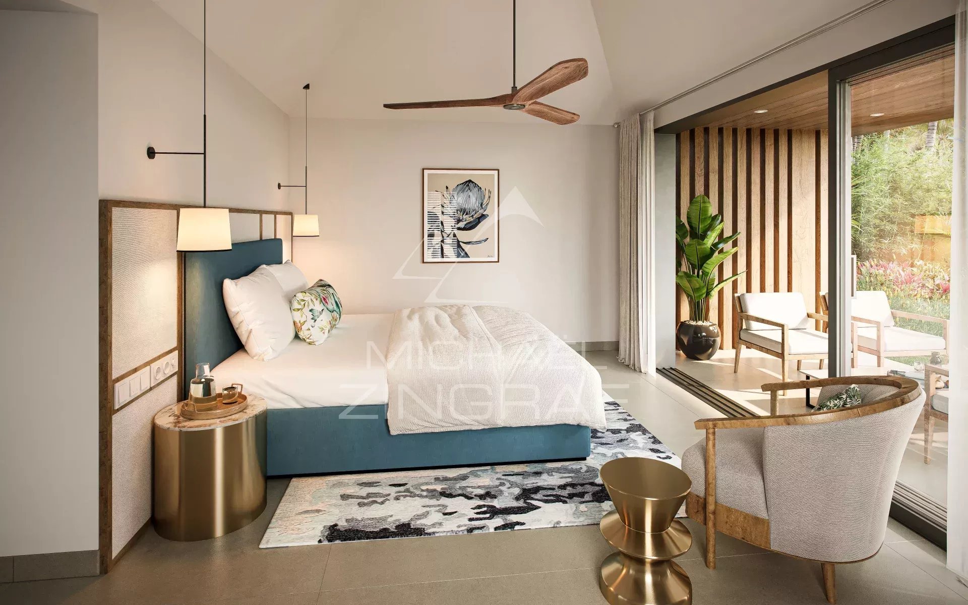 Villa Sur Golf Estate -4 chambres - Mont Choisy