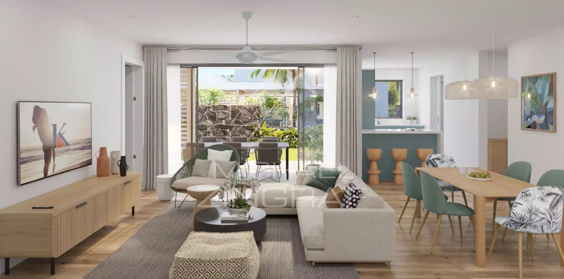 Duplex Contemporain 3 chambres à Tamarin, Île Maurice