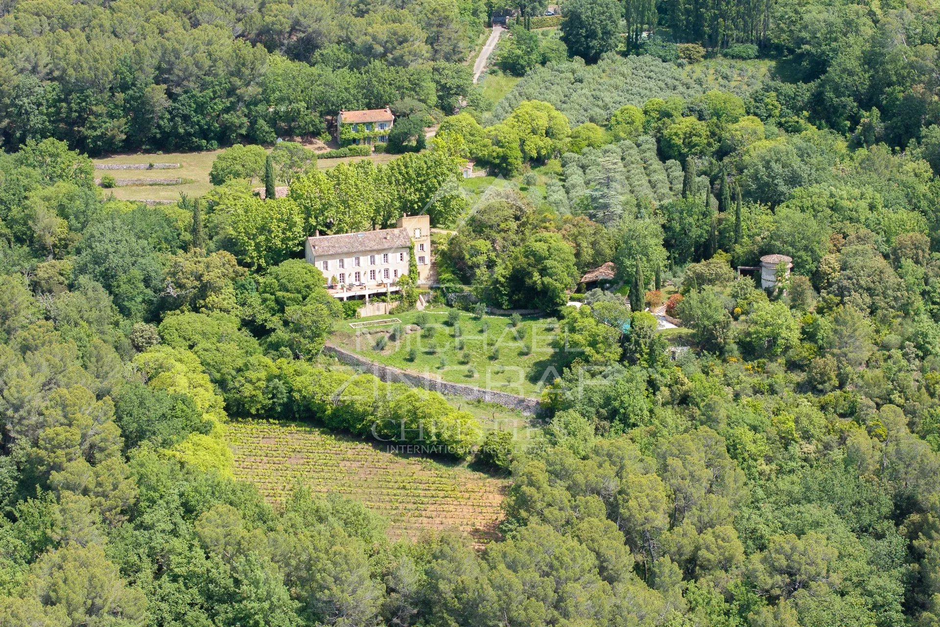 black chair and white table