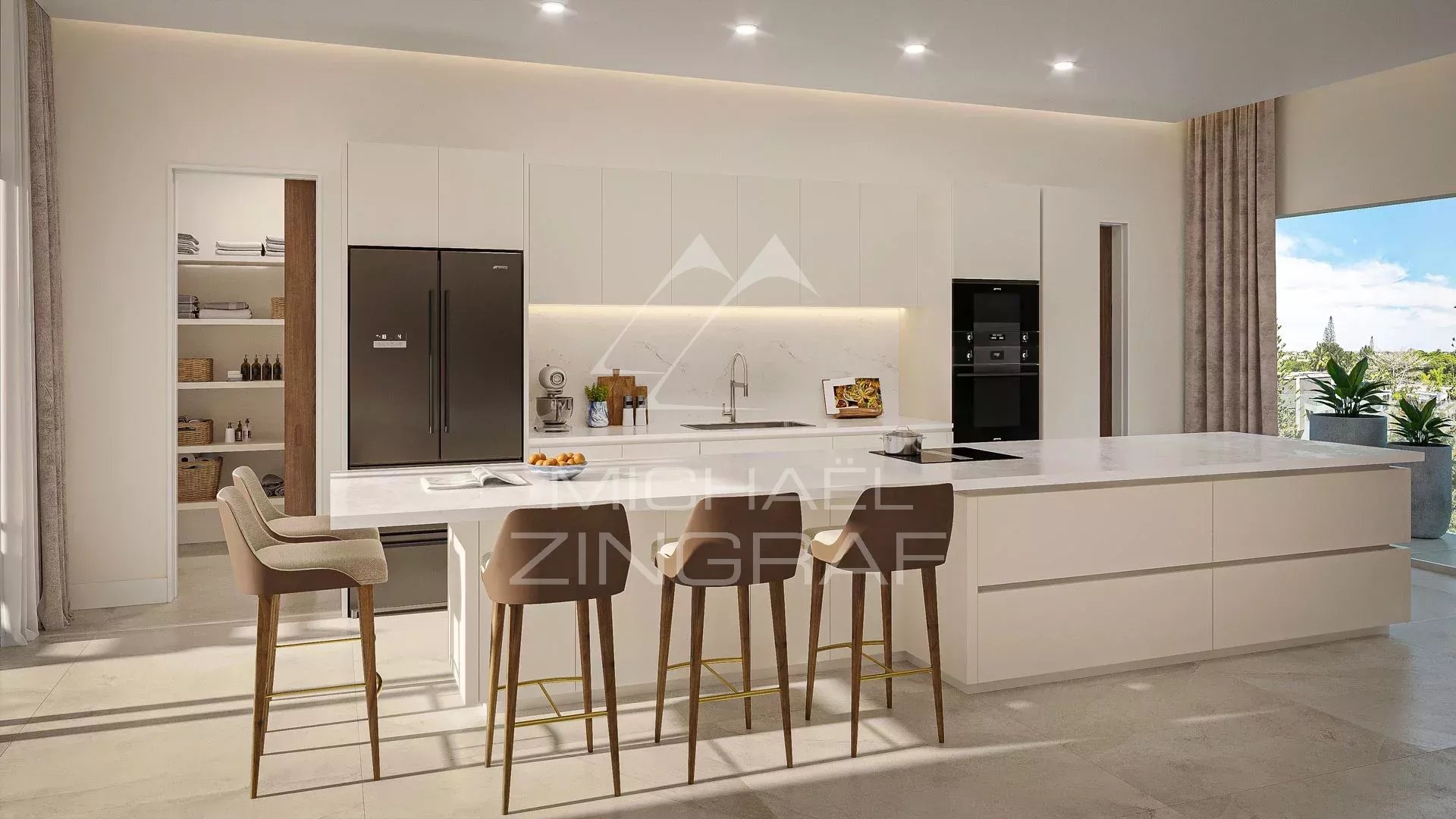 Sky villa with panoramic seaviews in Pereybere