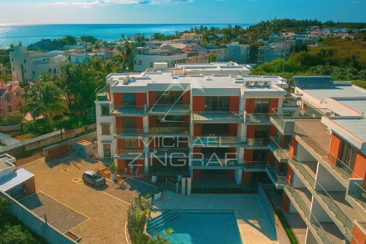 black chair and white table